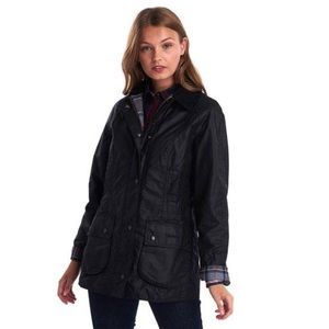 NWT Barbour Black Wax Jacket
